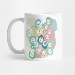 Concentric Circles (pastel) Mug